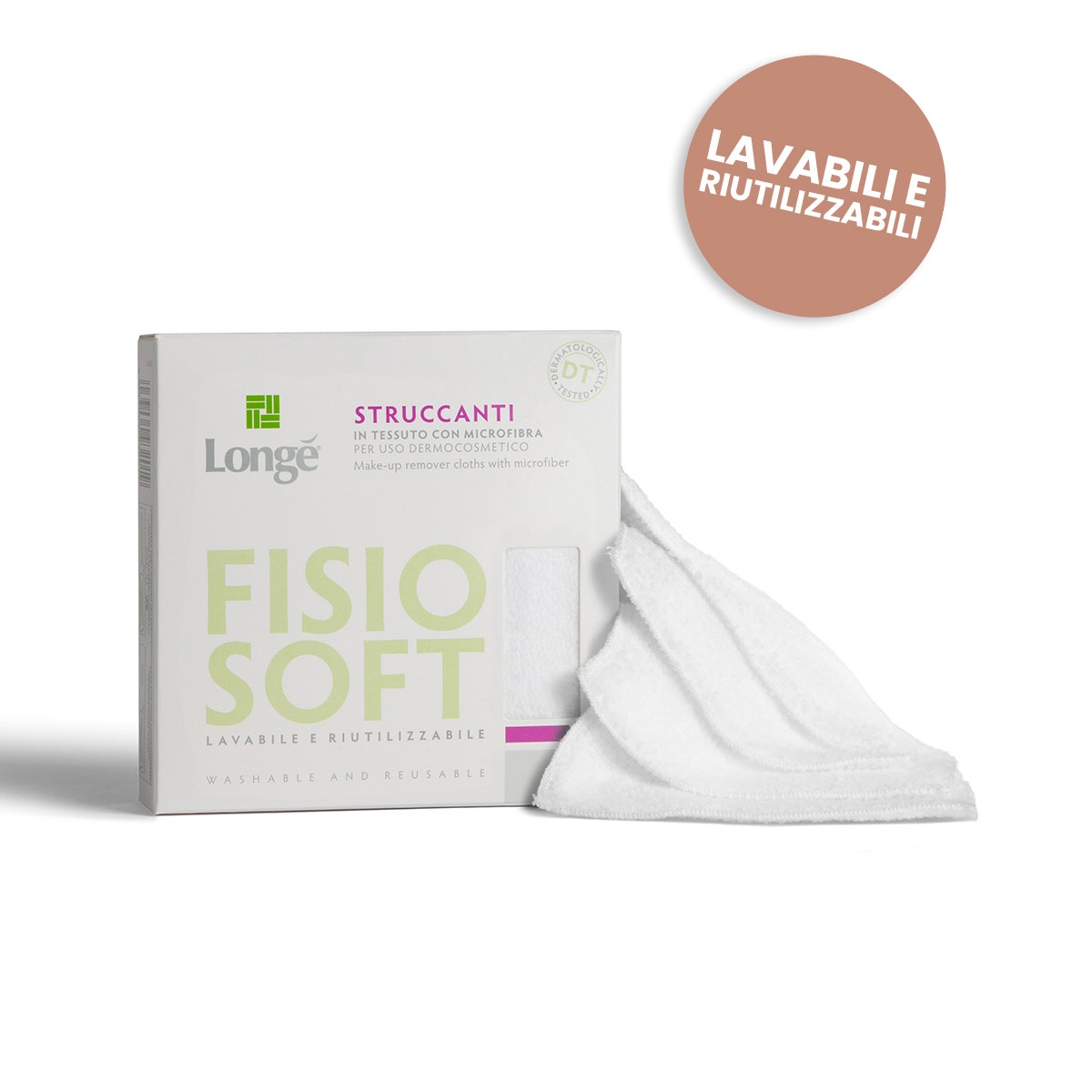 LongÈ Fisio Soft Struccanti 4 Pezzi 10x10cm