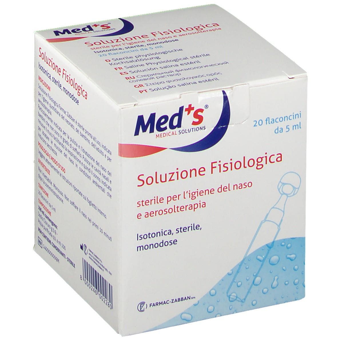 MEDS SOLUZIONE FISIOL 20FL 5ML