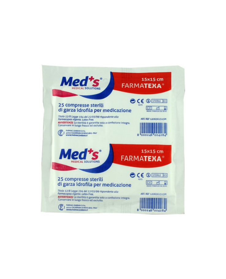 GARZA MEDS ST 12/8 15X15 50PZ