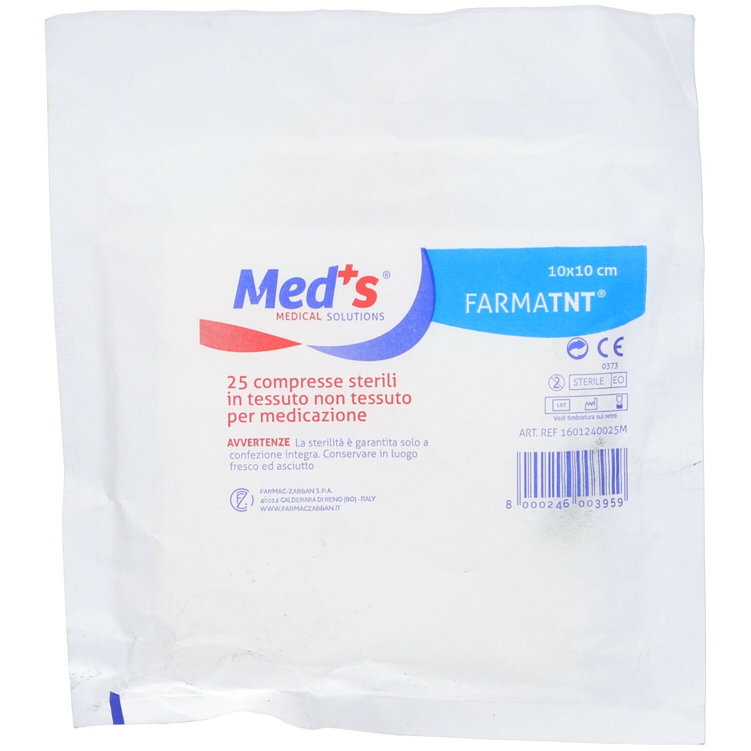 GARZA MEDS TNT 10X10CM 25PZ