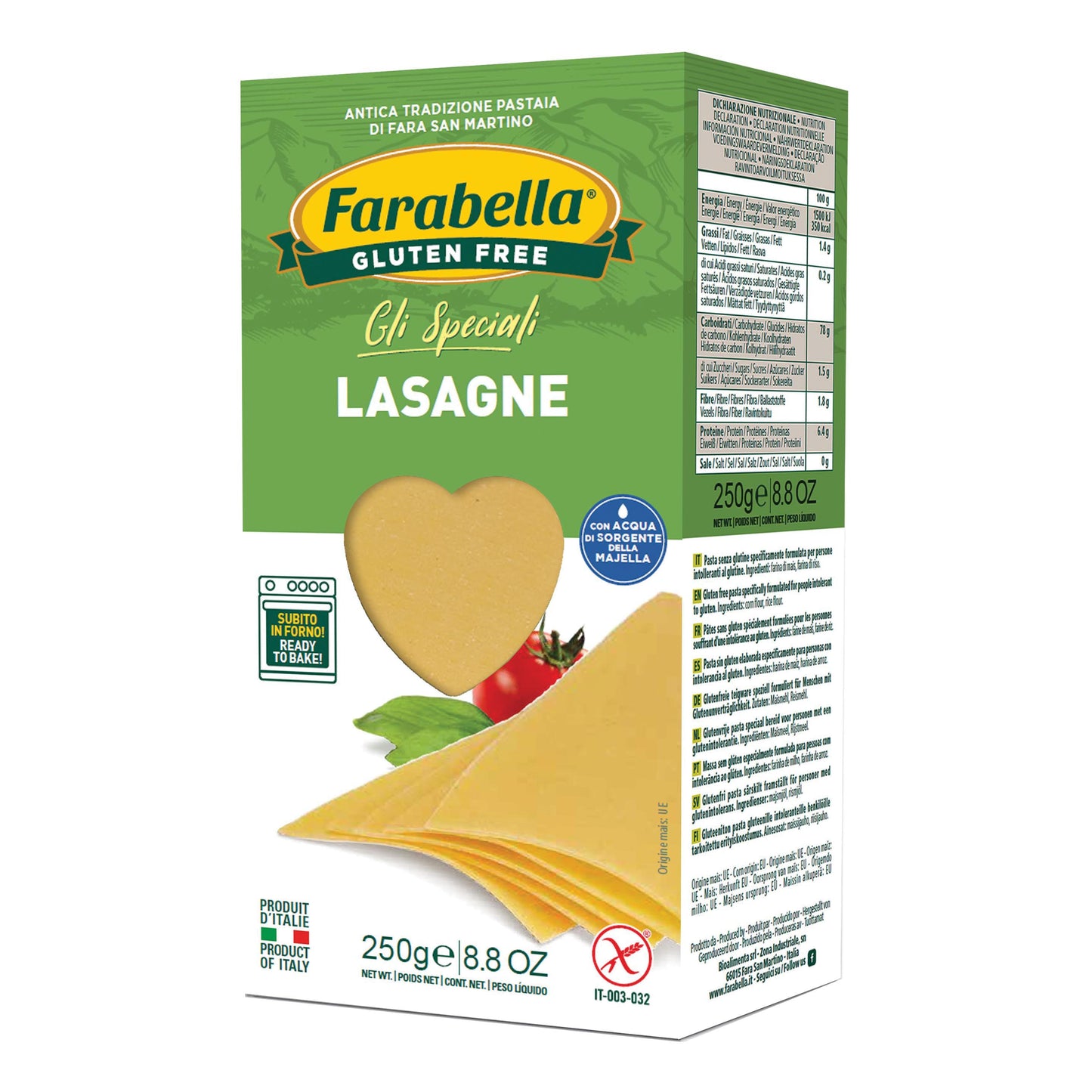 FARABELLA Pasta Lasagne 250g