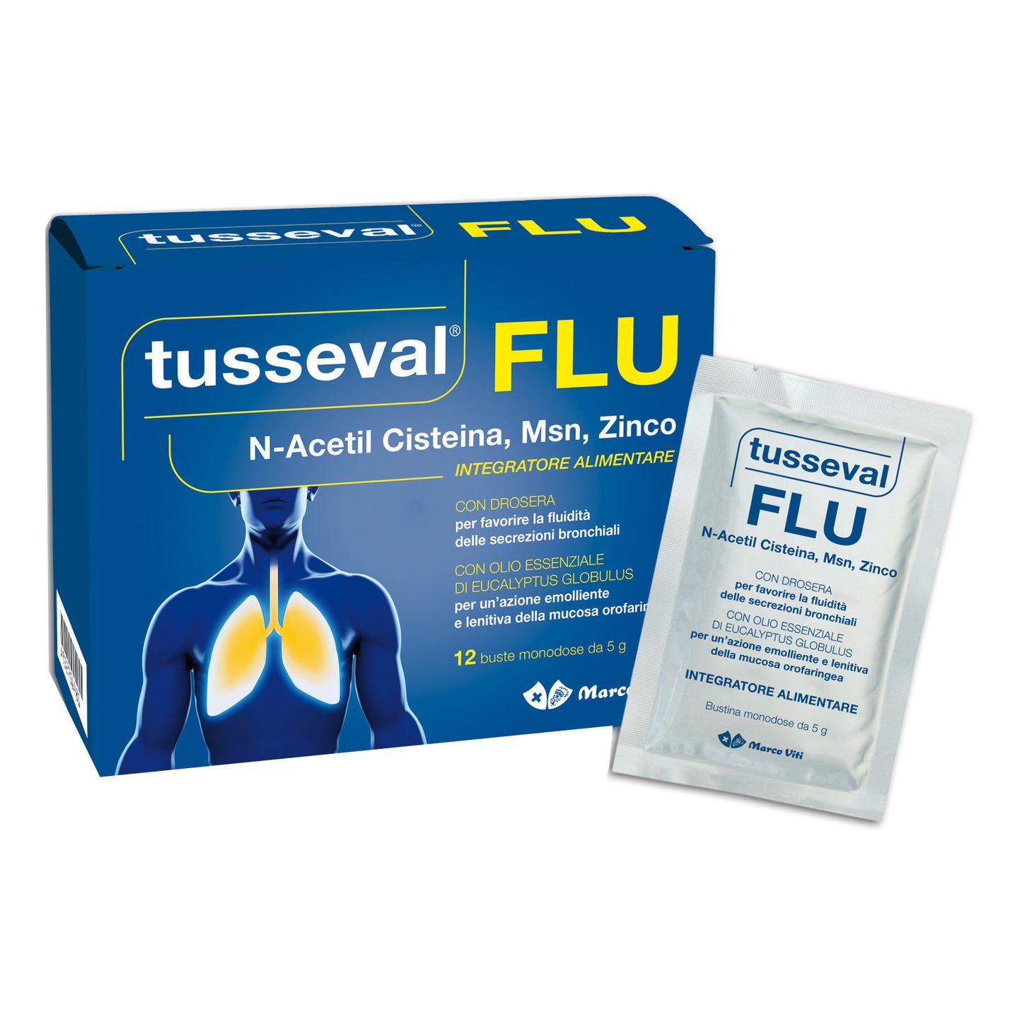 TUSSEVAL FLU 12 BUSTINE SOLUB