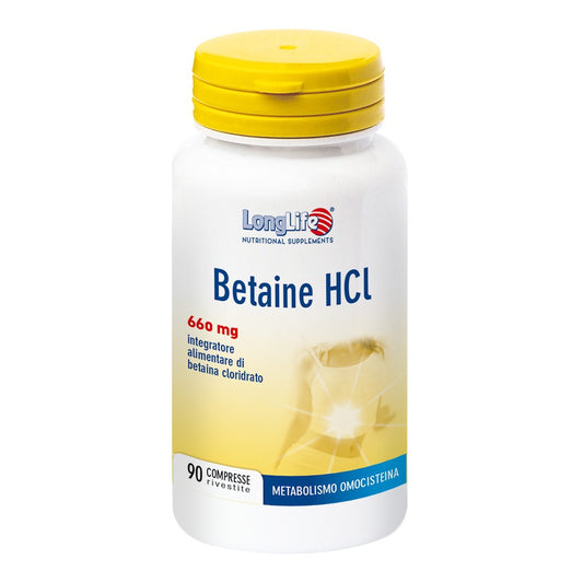 LONGLIFE BETAINE HCL 90CPR