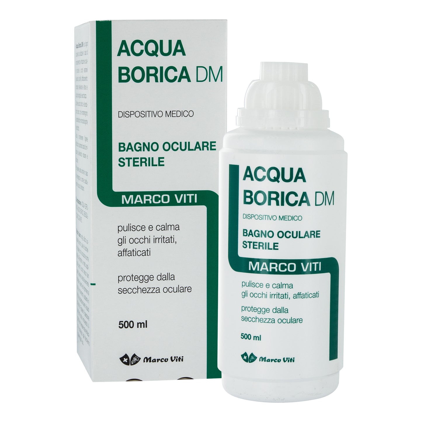 ACQUA BORICA PER BAGNO OCULARE STERILE 500ML VITI