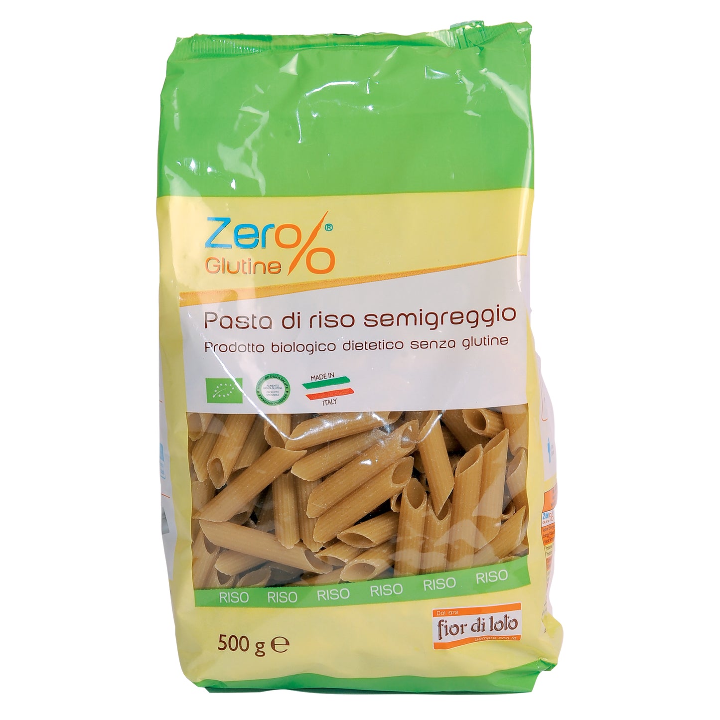 PENNE RISONE S/GLUT BIO 500G FDL
