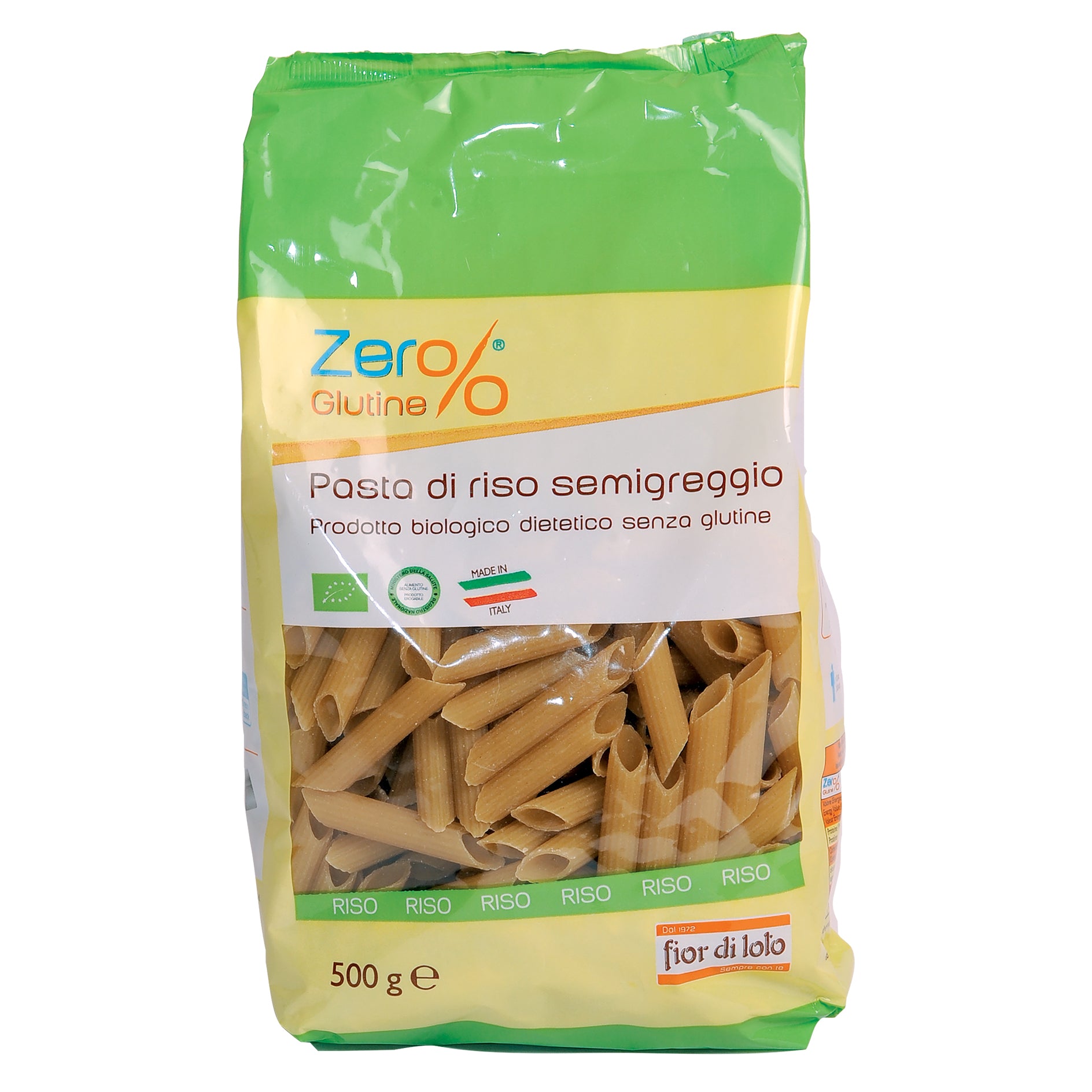 PENNE RISONE S/GLUT BIO 500G FDL