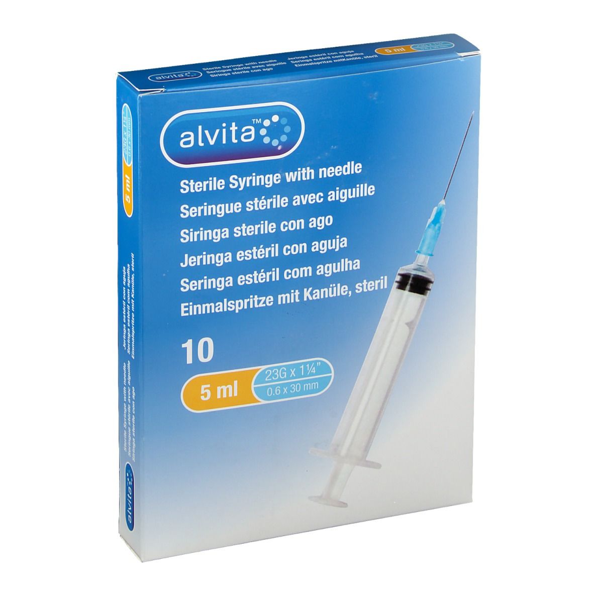 Siringa 5ml Ago G23 Alvita 10 Pezzi