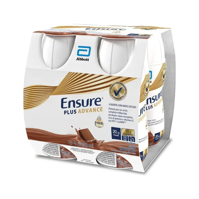 Ensure Plus Advance Cioccolato 4X220ml - Nutrizione Completa