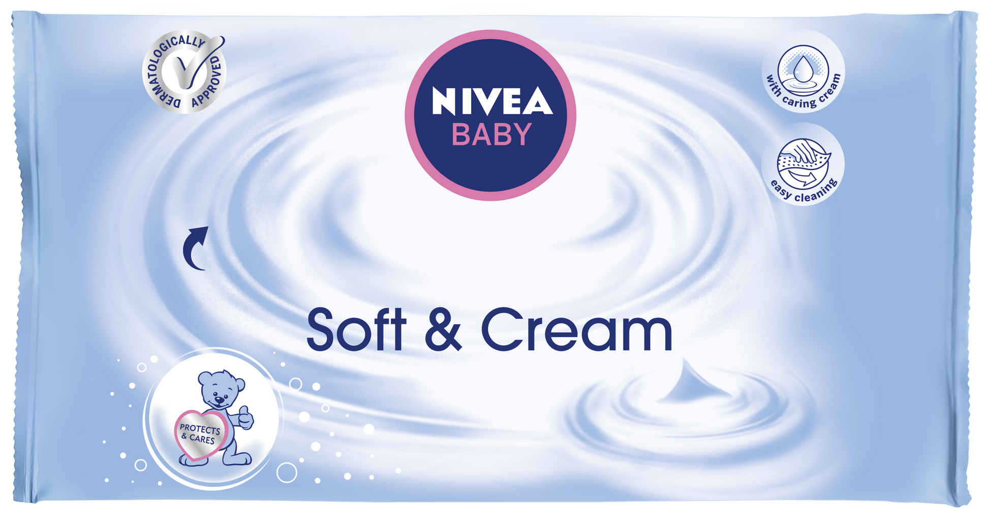 Nivea Baby Salviette Soft & Cream 63 Pezzi