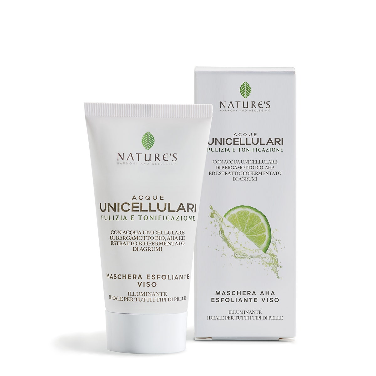 Nature's Acque Unicellulari Maschera AHA Esfoliante Viso 50ml