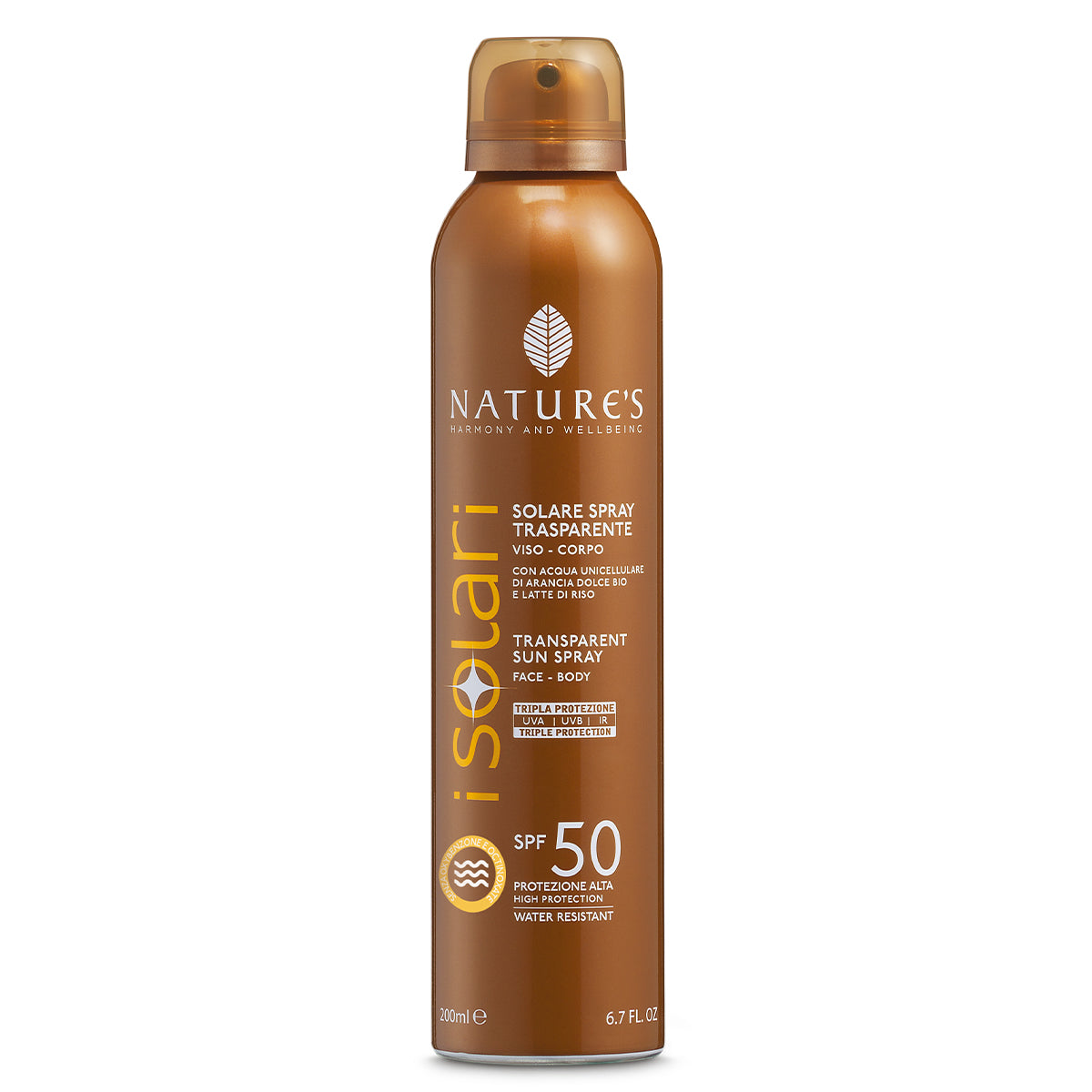 Nature's I Solari Spray Trasparente SPF50 200ml