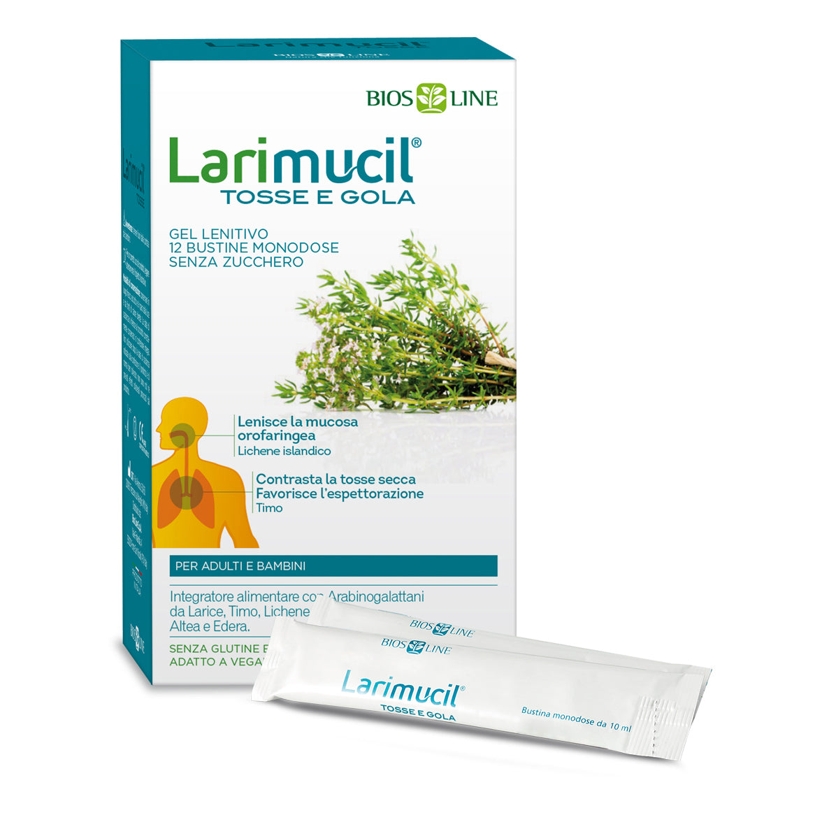 Larimucil Tosse e Gola 12 bustinex10ml