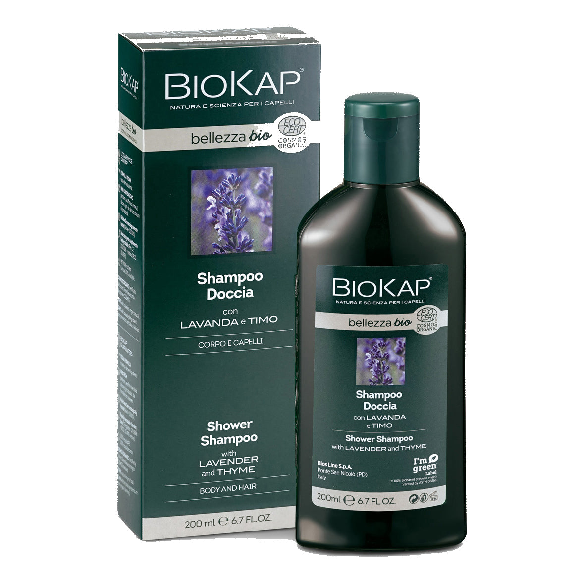 Biokap Bio Sh Doccia 200ml cert Ecocert Cosmos