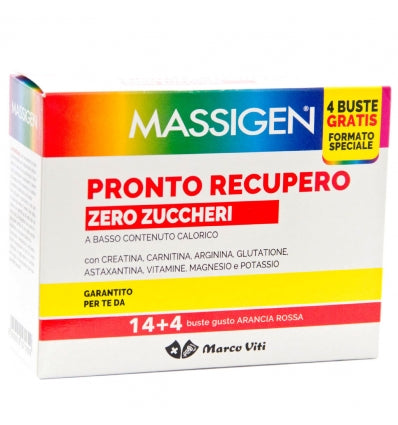 MASSIGEN PRONTO RECUPERO ZERO ZUCCHERI 14 + 4 BUSTINE