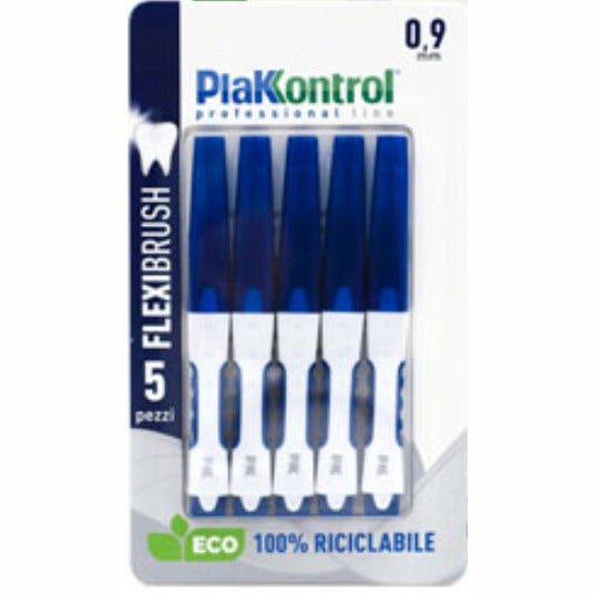Plakkontrol Flexi Brush Scovolini Interdentali Flessibili 0,9mm 5 Pezzi