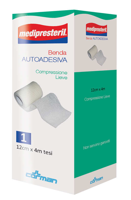 MEDIPRESTERIL BENDA AUTOADESIVA 12CM X 4 METRI