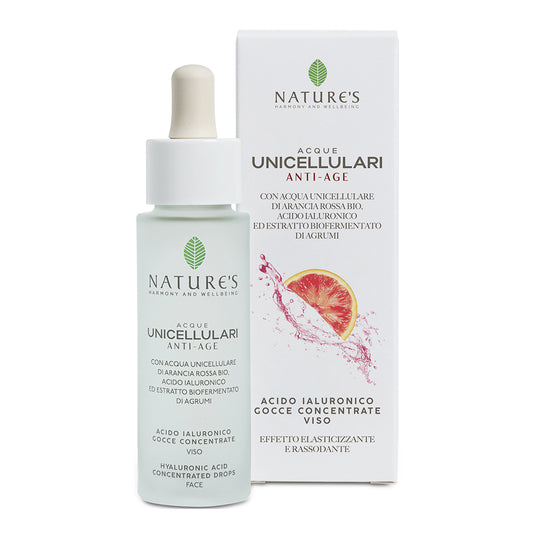 Nature's Acque Unicellulari Acido Ialuronico Gocce Viso 30ml