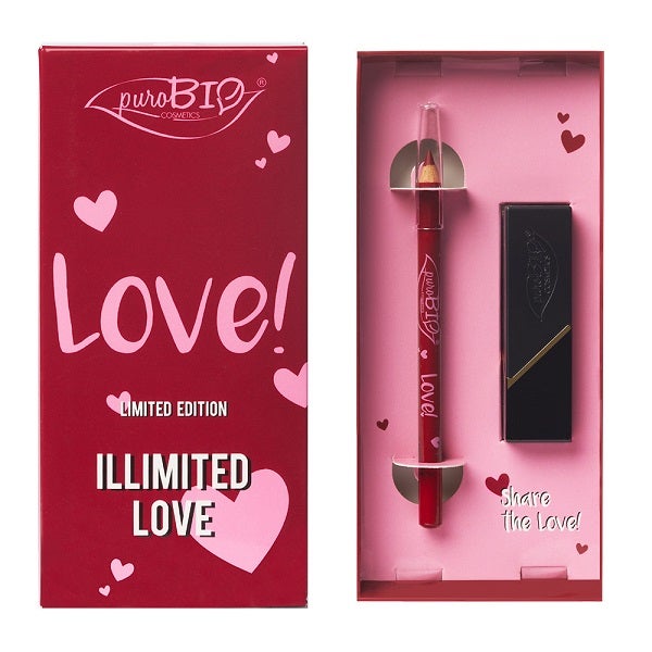 Purobio Kit Lipstick Rosso Scarlatto + Matita Labbra