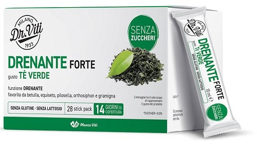 Dr Viti Drenante Forte te Verde 28 Stick Pack Senza Zuccheri