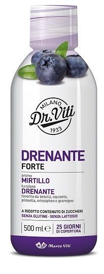 Dr Viti Drenante Forte Mirtillo 500 ml Senza Zuccheri