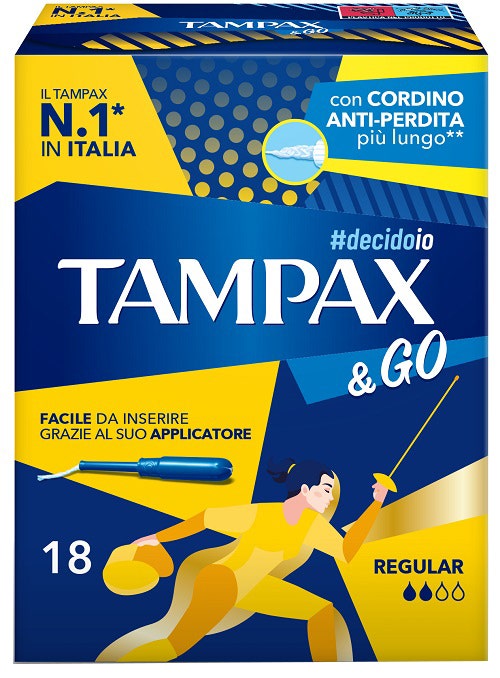 Tampax &go regular Assorbenti Interni 18 pezzi
