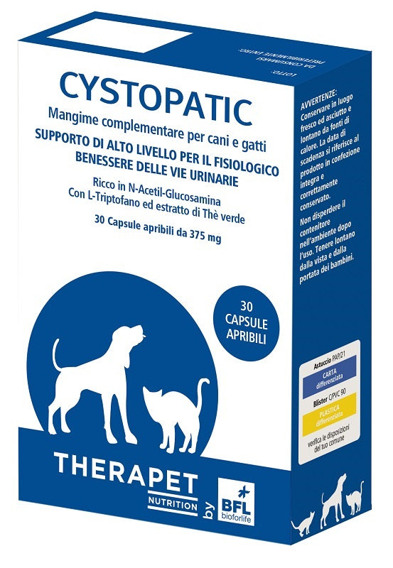 Therapet Nutrition Cystopatic Per Gatti E Cani 30 Capsule