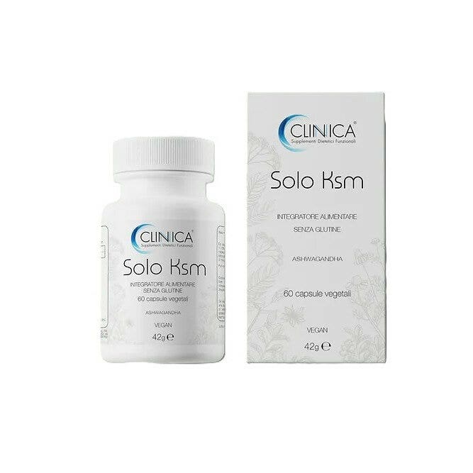 Clinica Solo Ksm - ashwagandha - 60 capsule = 1 mese di trattamento