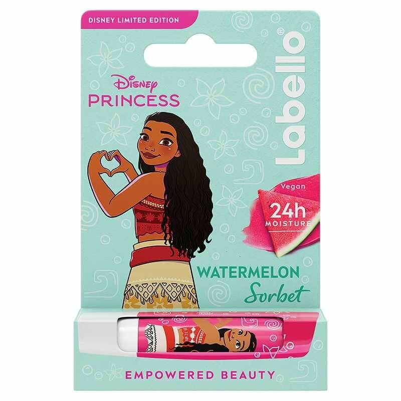 Labello Disney Princess Limited Edition Vaiana Di Oceania Balsamo Labbra Colorato Burrocacao Aroma Anguria 4.8g