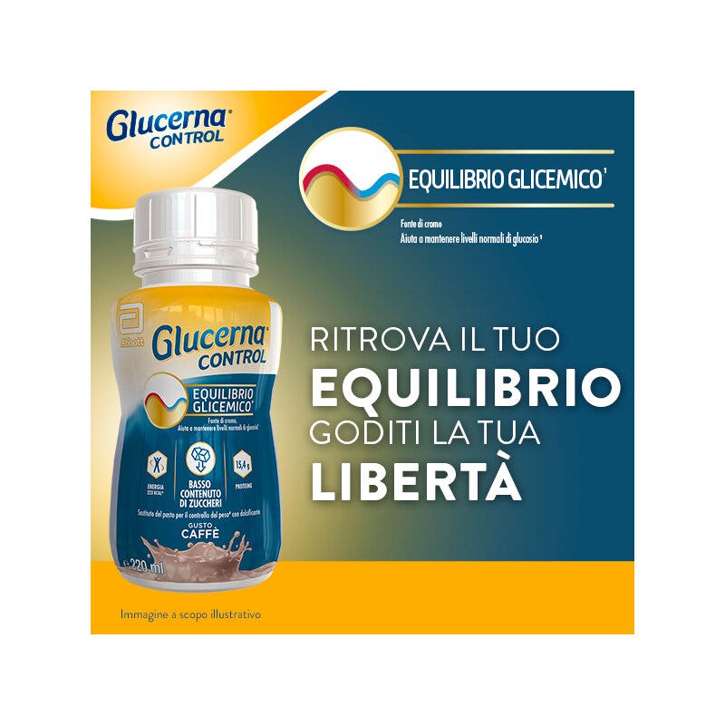 Glucerna Control Equilibrio Glicemico Pasto Sostitutivo Controllo Del Peso Drink Gusto Caffè 4x220ml
