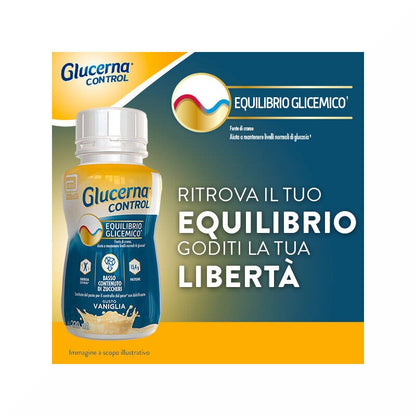Glucerna Control Equilibrio Glicemico Pasto Sostitutivo Controllo Del Peso Drink Gusto Vaniglia 4x220ml