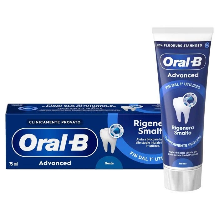 Oralb Advanced Rigenera Smalto Dentifricio Menta 75 ml