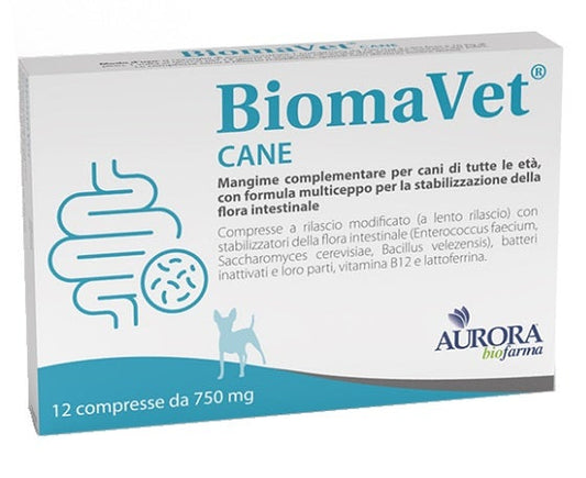Biomavet Mangime Complementare Per Cani 750mg 12 Compresse