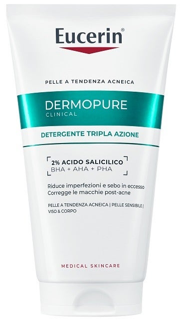 Eucerin Dermopure Clinical Gel Detergente Tripla Azione 150ml