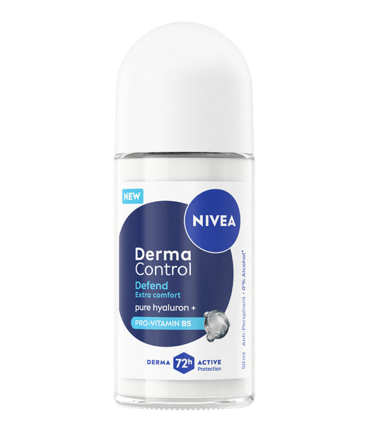 Nivea Derma Control Defend Extra Comfort Deodorante Antitraspirante Roll-On 72H 50ml