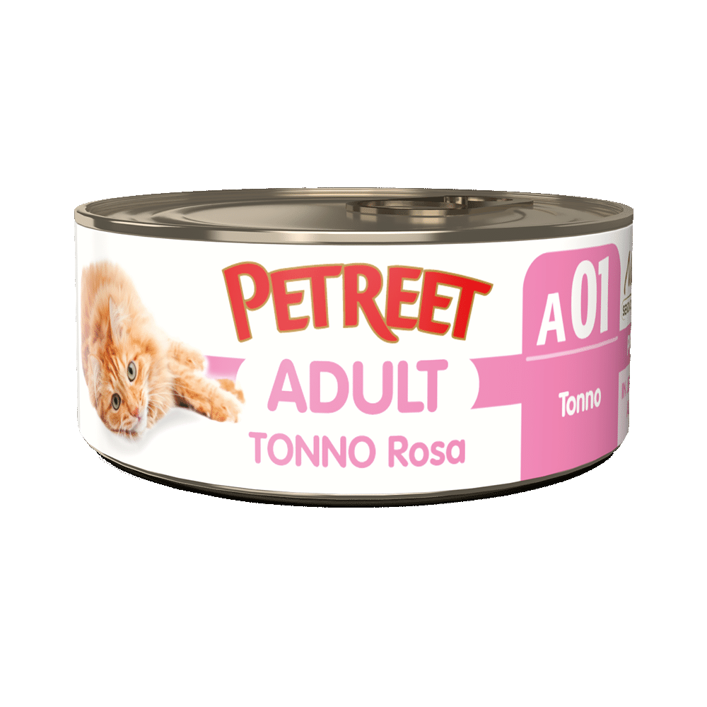Petreet Tonno Rosa Gatto Adulto Barattolo 70g