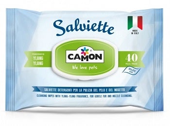 Camon Salviette Ylang-Ylang Per Cani/Gatti 40 Pezzi
