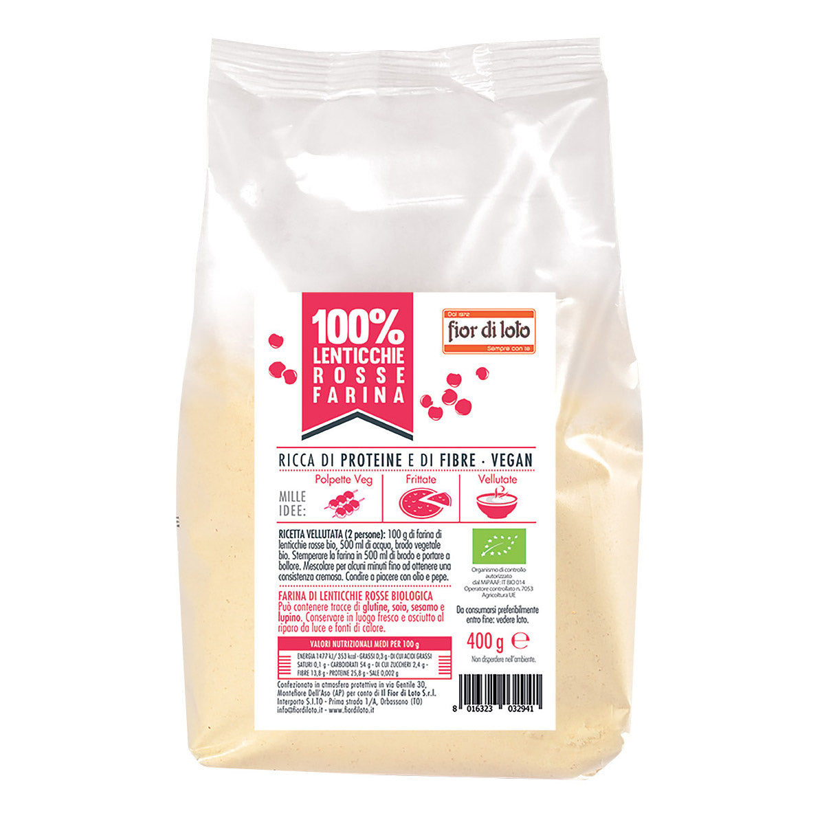 FIOR DI LOTO Farina Lenticchie Ro Bio