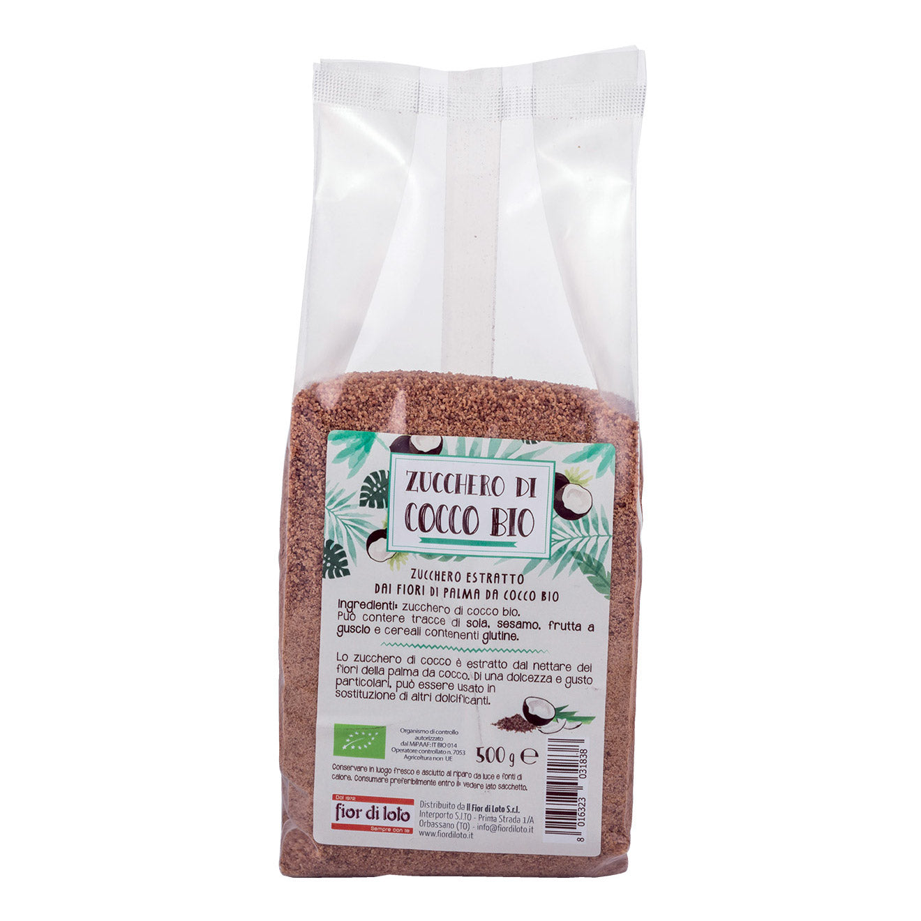 FIOR DI LOTO Zucch.Cocco Bio 500g
