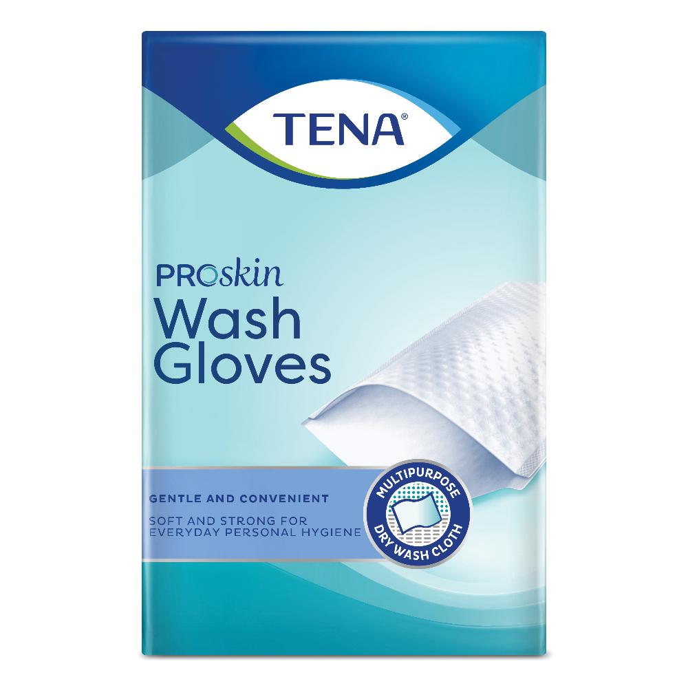 TENA WASH GLOVE 50 PEZZI
