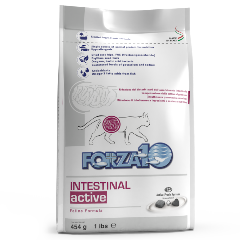 Forza10 Active Intestinal Cibo Secco Gatti Adulti Sacco 454g