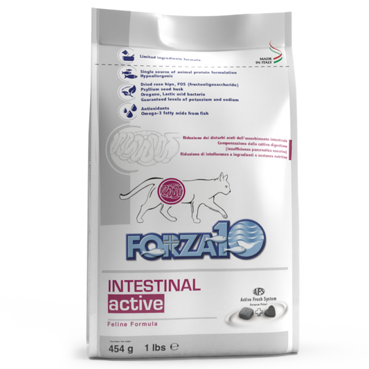 Forza10 Active Intestinal Cibo Secco Gatti Adulti Sacco 454g
