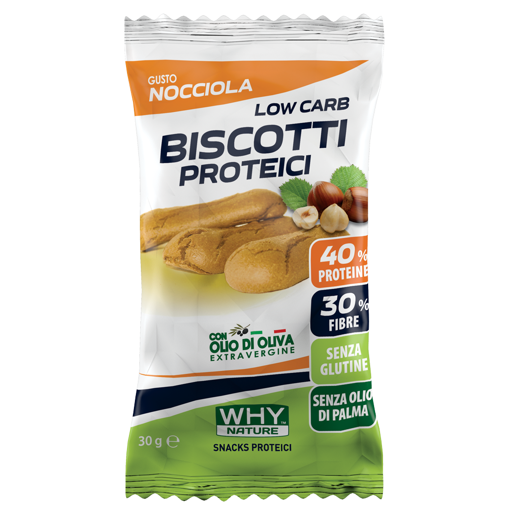 Why Nature Biscotti Proteici Nocciola 30g