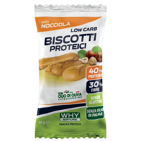 Why Nature Biscotti Proteici Nocciola 30g
