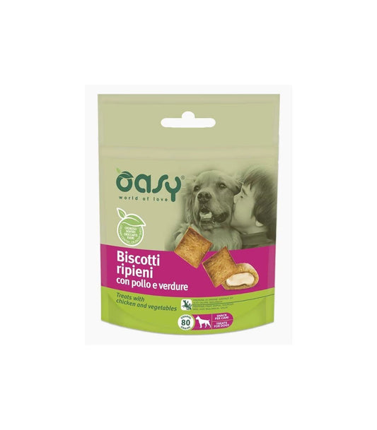 Oasy Snack Cane Biscotti Ripieni Con Pollo E Verdure 80g