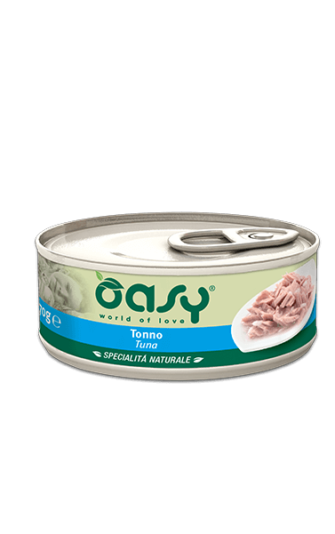 Oasy Wet Cat Tonno Cibo Umido Per Gatti Adulti Lattina 70g
