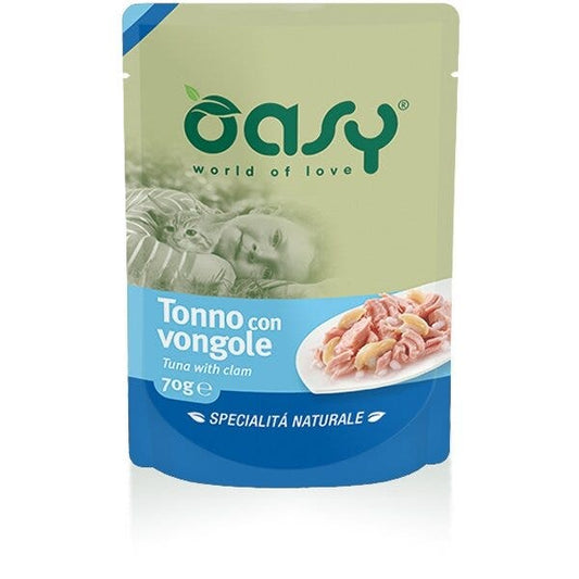 Oasy Specialità Naturale Gatto Bustina Tonno Con Vongole 70g