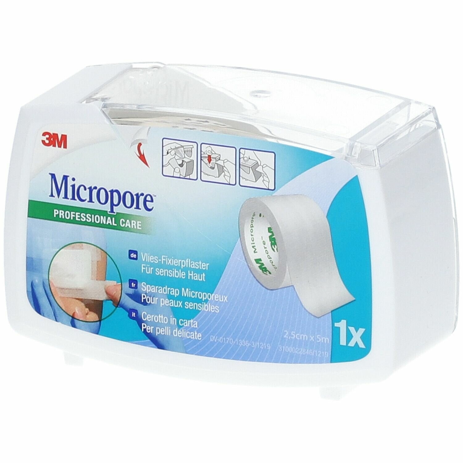 CER MICROPORE SKIN 1,25X500 RI