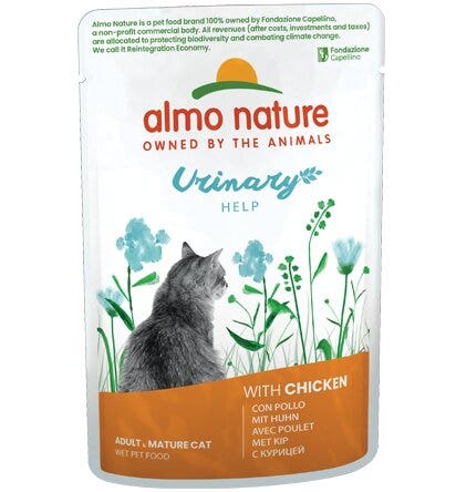 Almo Nature Urinary Help Pollo Cibo Umido Per Gatti Adulti Bustina 70g