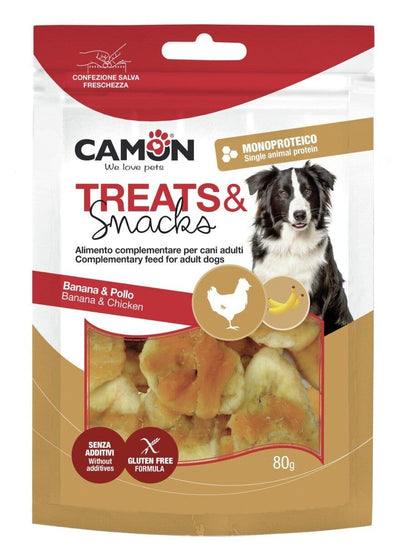 Camon Snack con Pollo e Banana Per Cani 80g