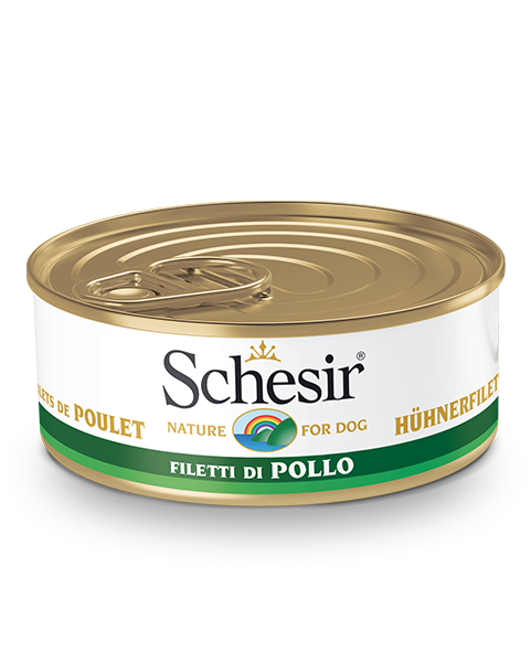 Schesir Filetti Di Pollo Cibo Umido Cani Adulti Lattina 150 g